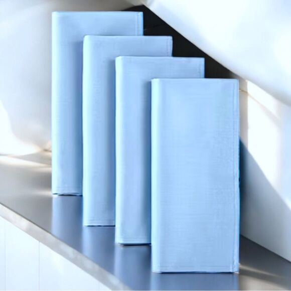 Blue Cloth Napkins l Set of 4 l A Stylish Touch to any Kitchen, Dining l New - Picture 1 of 7